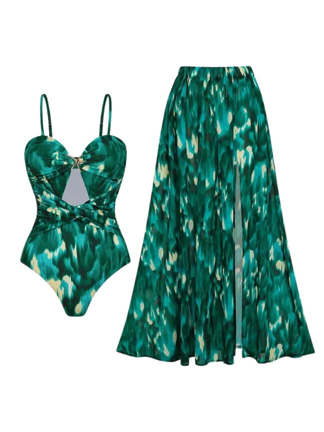 Verdeva One-Piece Swimsuit Set