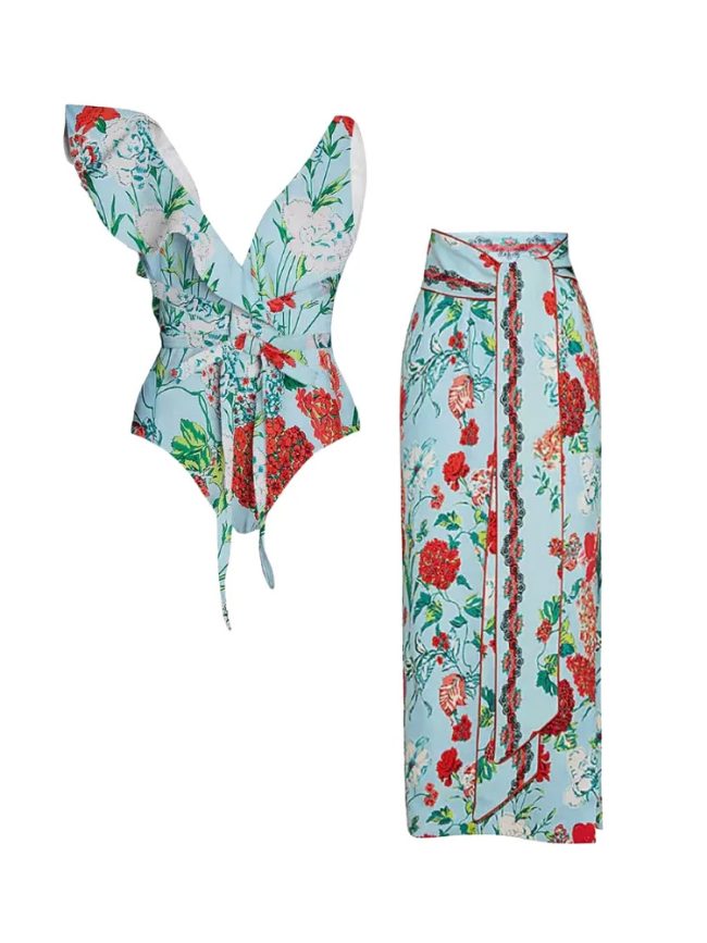 Fiorina One-Piece Swimsuit Set