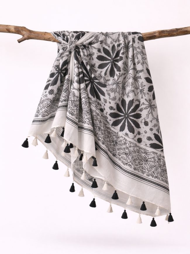 Midnight Bloom Sarong