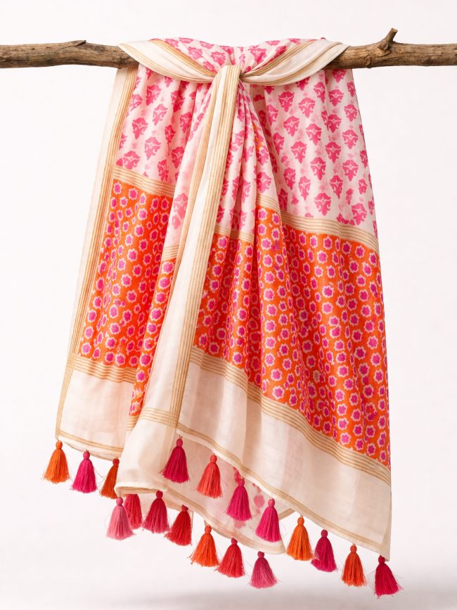 Sunset Coral Sarong