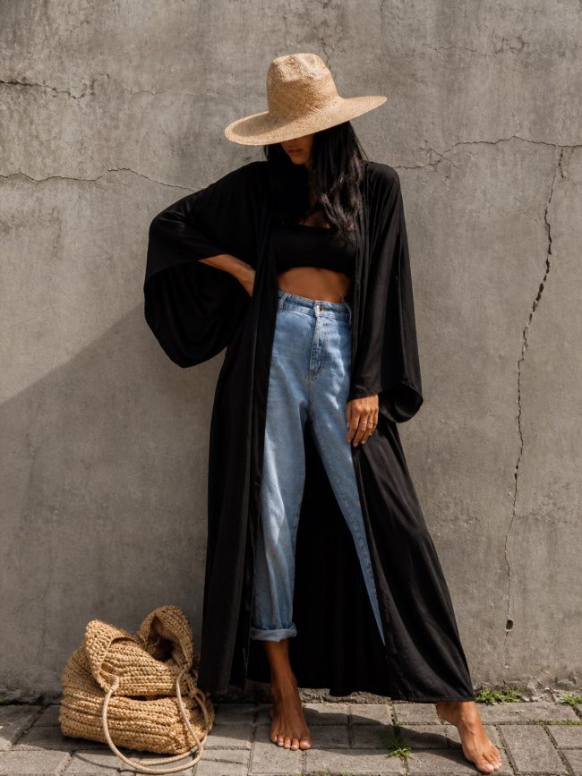 Black Beach Kimono