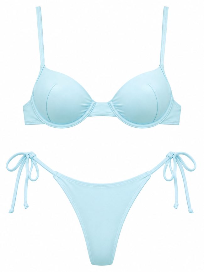 Sky Blue Underwire Bikini